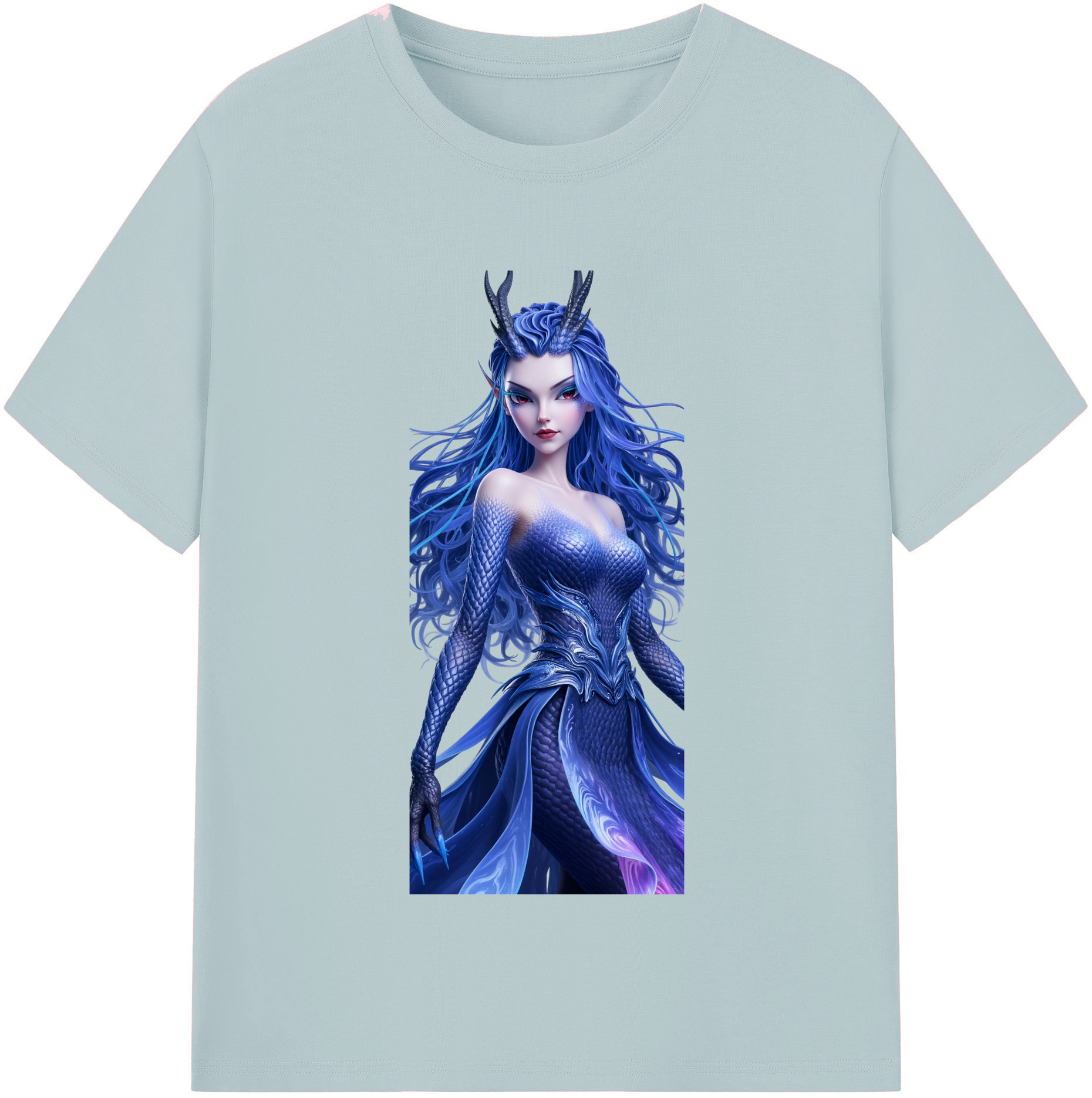 （画像用） Ne Zha 2 ナタ 魔童の大暴れ 綿100％半袖Tシャツ（フロントプリント）